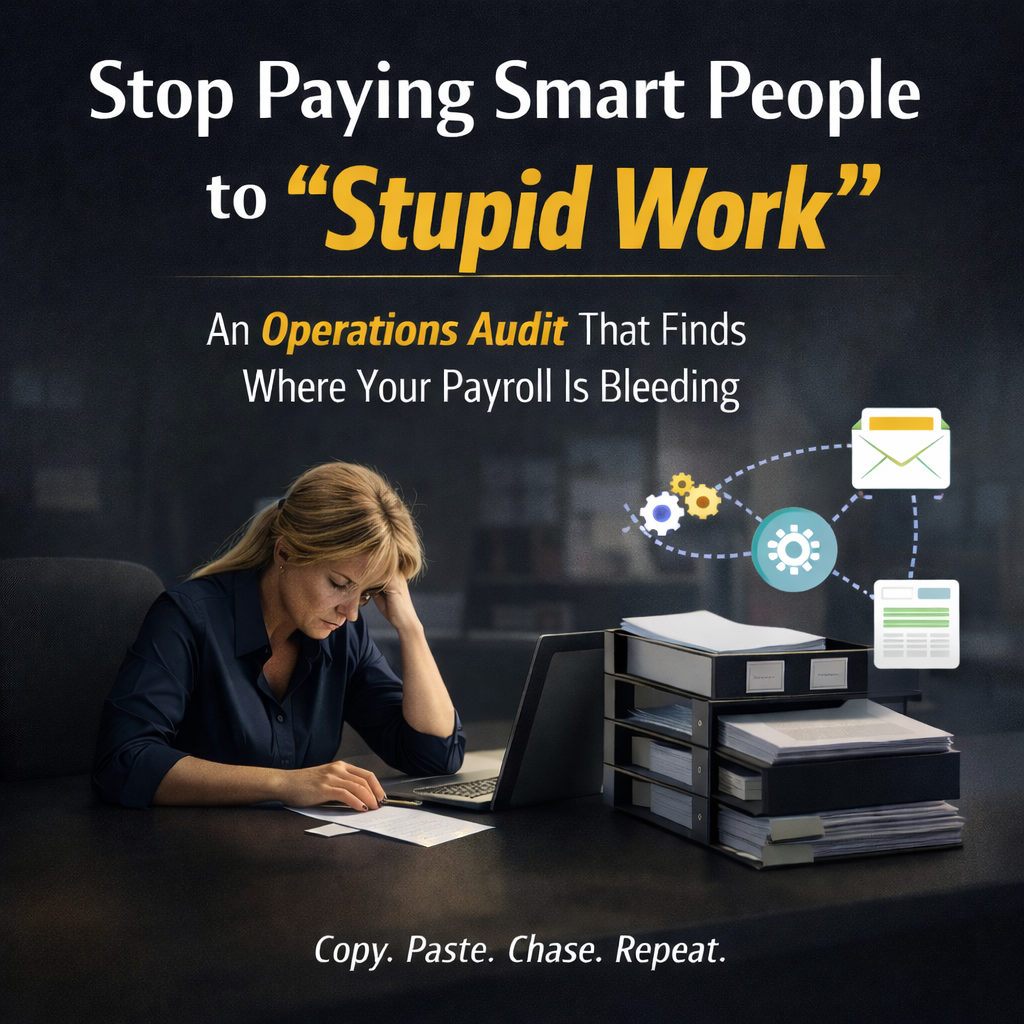 Stop Paying Smart People to Do "Stupid Work": An Operations Audit